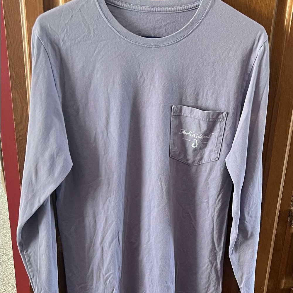 Mens Hooks & Harvest Longsleeve Shirt Size Small